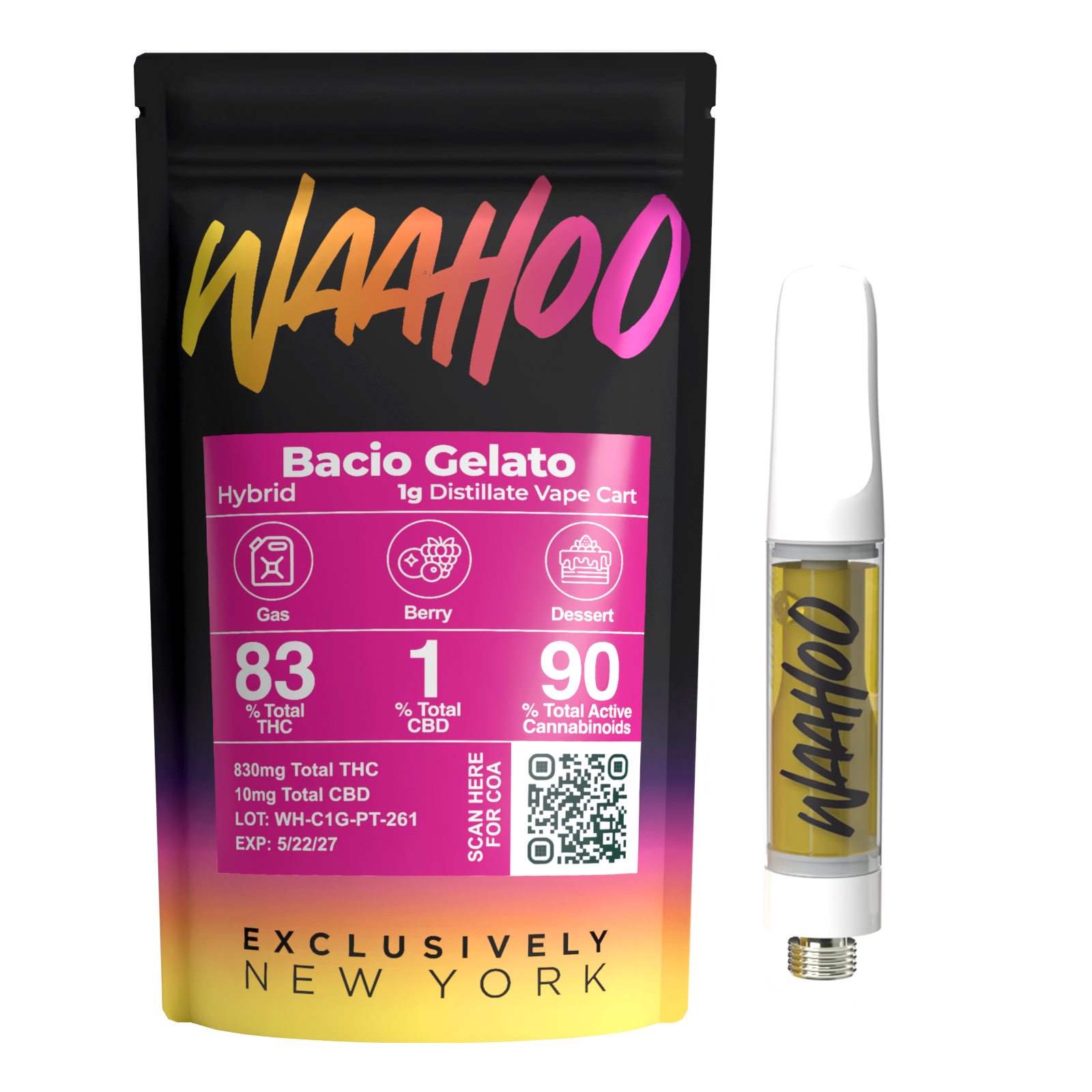 Waahoo | Bacio Gelato | Vape Cart