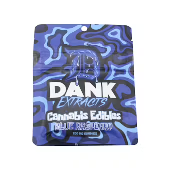 Dank Extracts - Blue Raspberry - 200mg Gummies (4x50mg)