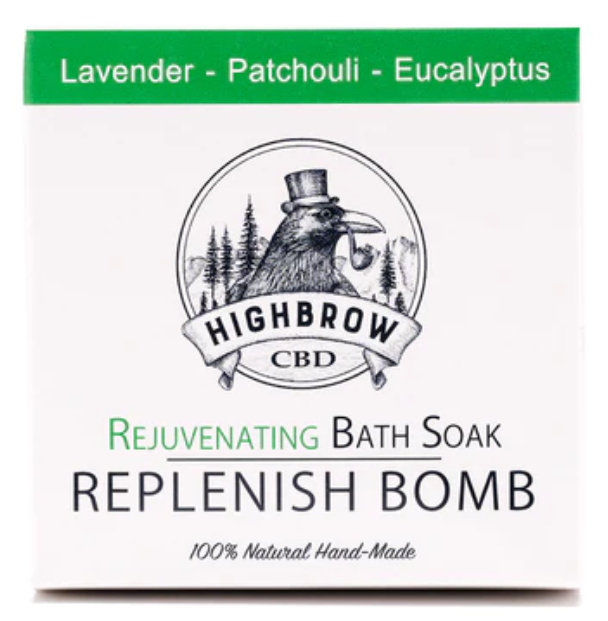 Lavender Patchouli Eucalyptus Bath Bomb 100mg CBD