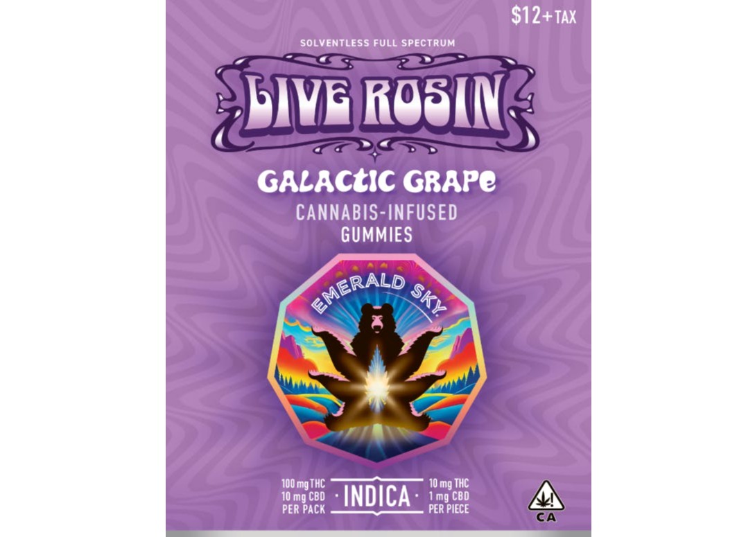 Emerald Sky | Galactic Grape Indica Rosin Gummy | 100mg