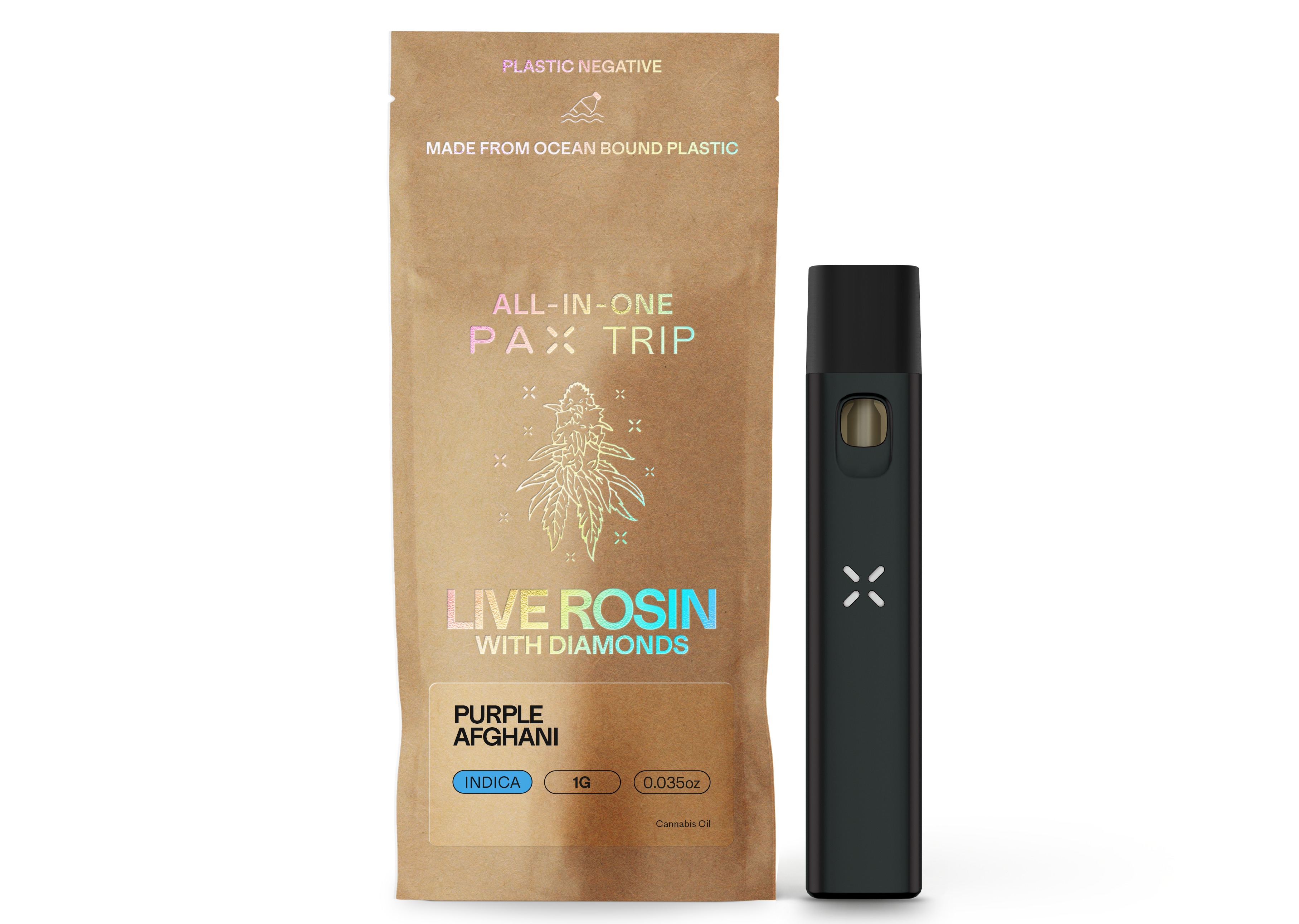 PAX Live-Rosin + Diamond All-in-One Purple Afghani 1g Vape
