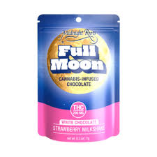 Full Moon - Strawberry Milkshake - 200mg White Chocolate Bites