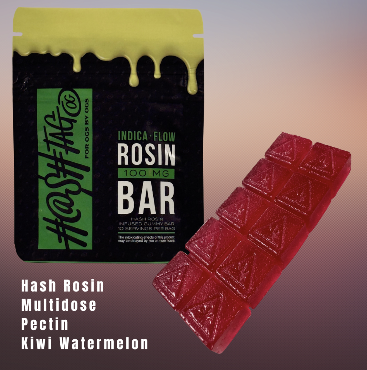 Kiwi Watermelon | Hashtag OG Bar | 100MG