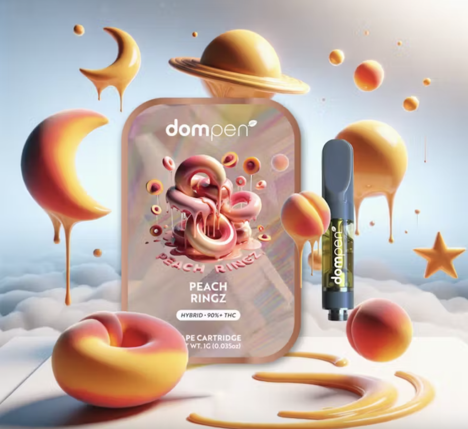 Dompen I Disposable Vape I Peach Rings I 1g
