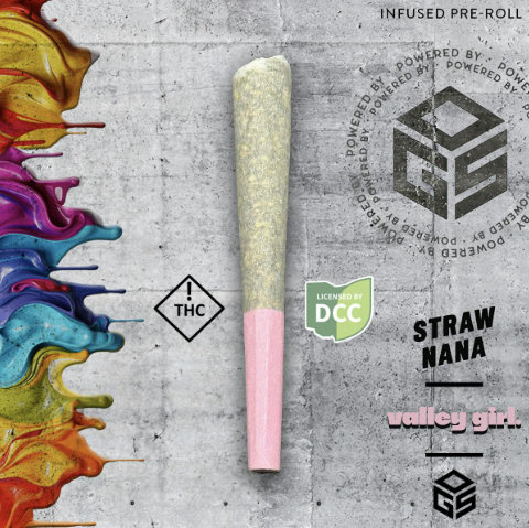 Valley Girl: Strawnana Rosin Infused