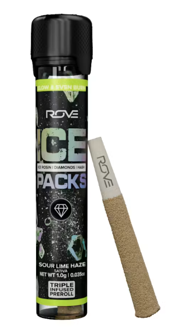 (74151) Sour Lime Haze Infused Preroll Ice Packs
