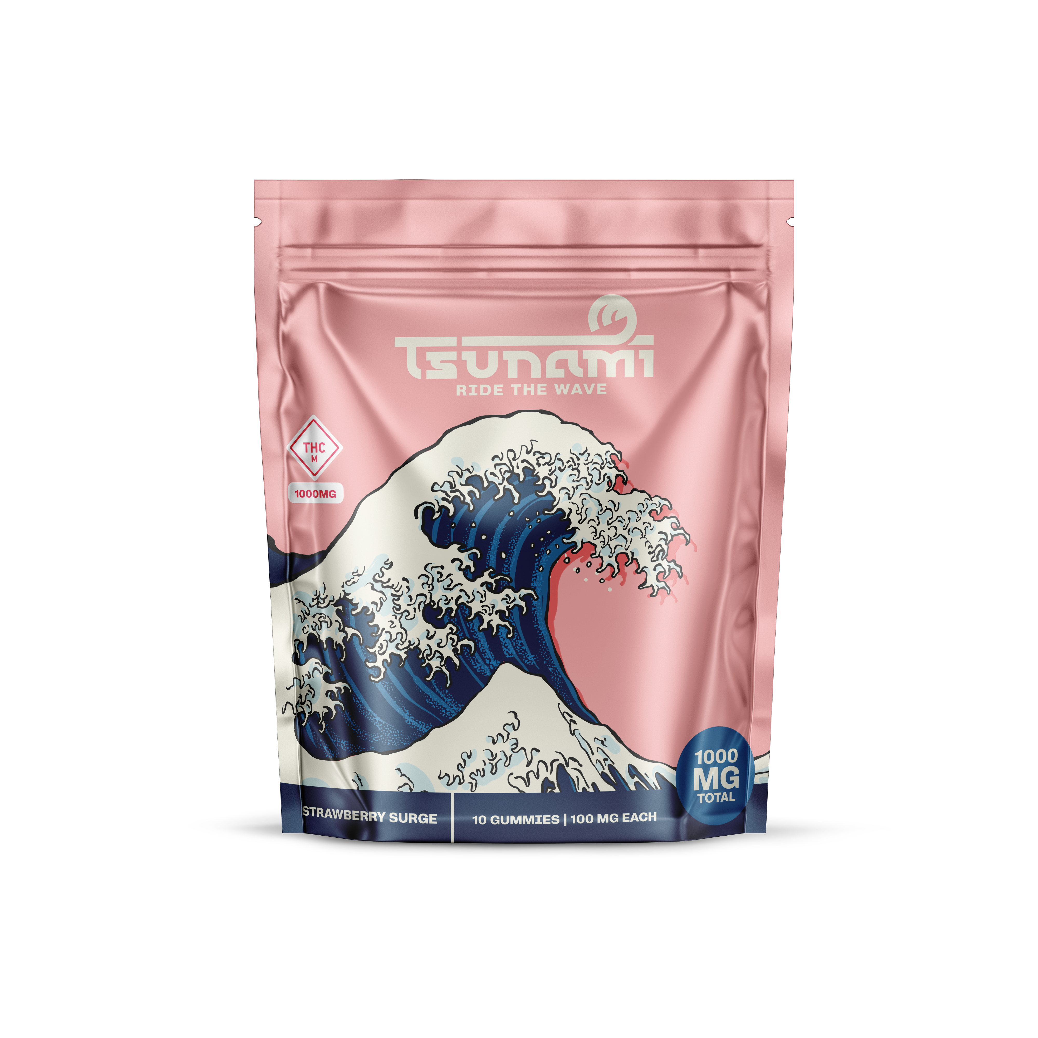 Strawberry Surge | 100mg - 10pk (1,000mg) Gummies | St. Louis, MO