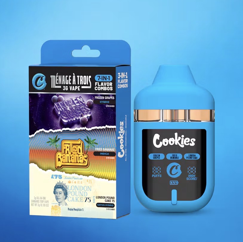 Cookies Fried Bananas x London Pound Cake x Frozen Grapes AIO 3.0g