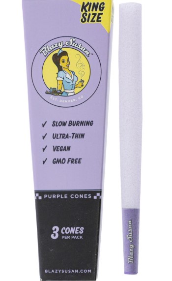 Blazy Susan | Purple King Size Cones 3pk