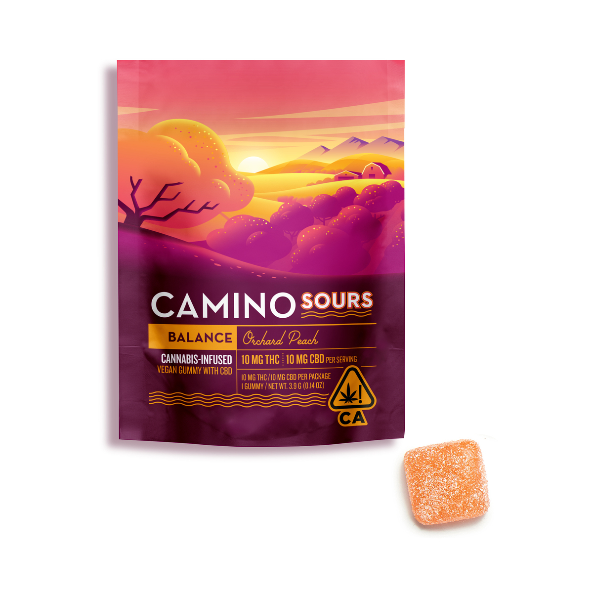 Camino Sours 'Balance' Orchard Peach Gummies [2pk]