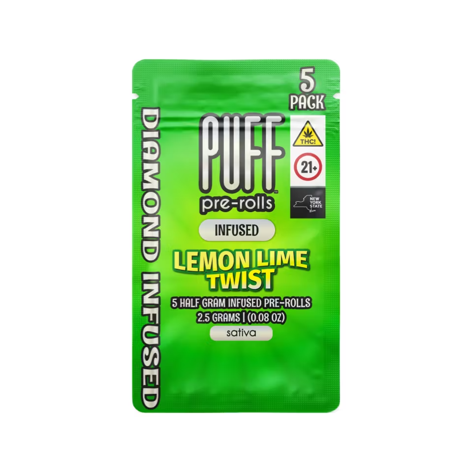 Diamond infused Pre Roll - 2.5g - Sativa - Lemon Lime Twist