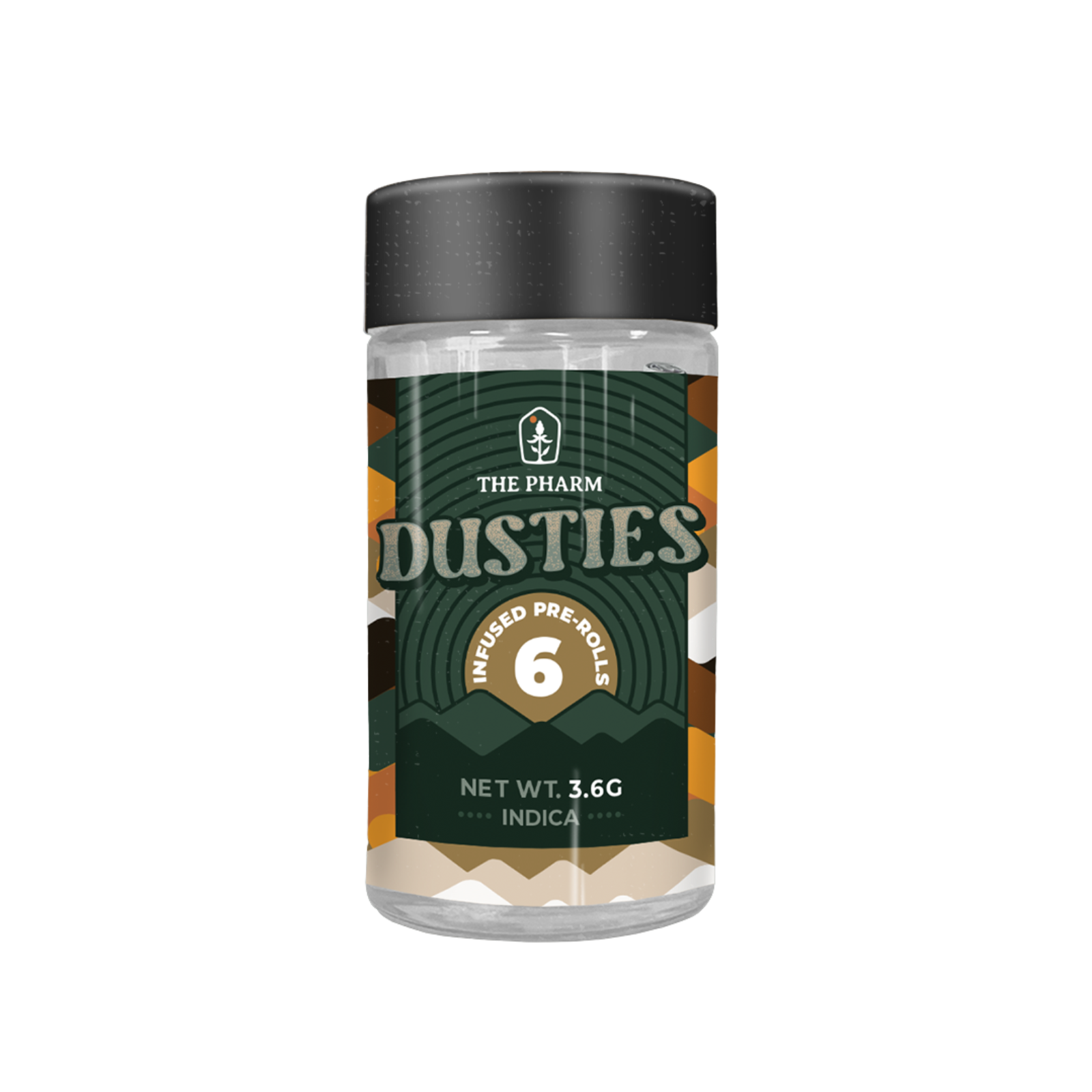 Dusties Infused Prerolls 6pk Indica Peachy Punch