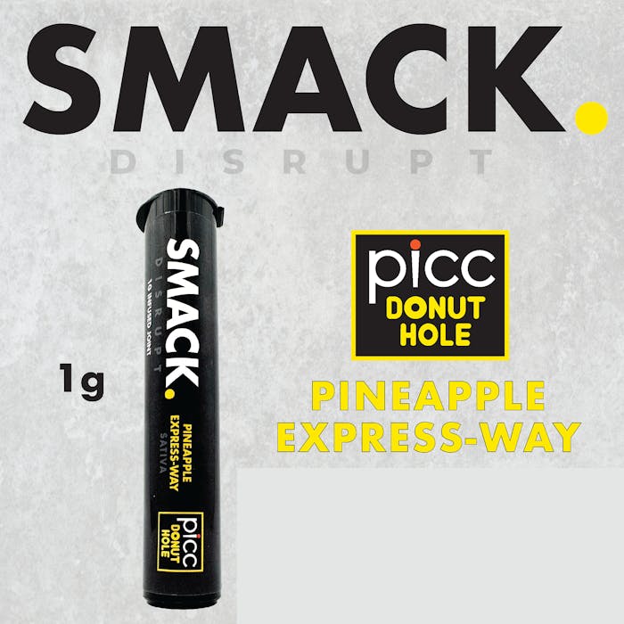 SMACK. - PINEAPPLE EXPRESS-WAY - DONUT HOLE - 1G - INFUSED PREROLL