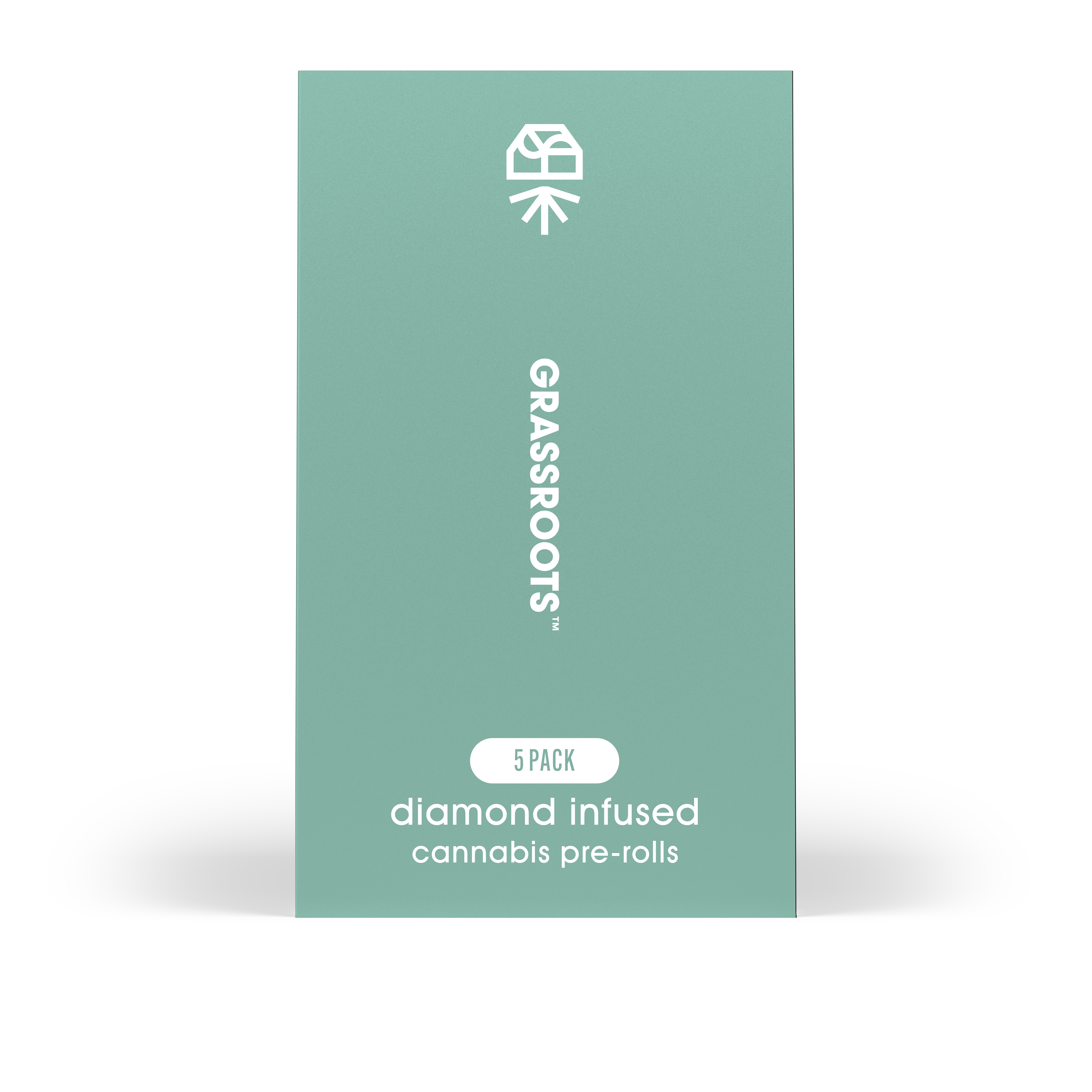Grassroots | Blue Raspberry Kush | Diamond Infused | Pre-Rolls | 5 Pack | 2G