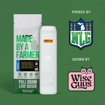 MBAF - Death Coast x Wise Guys Farms Live Rosin 1G Vape