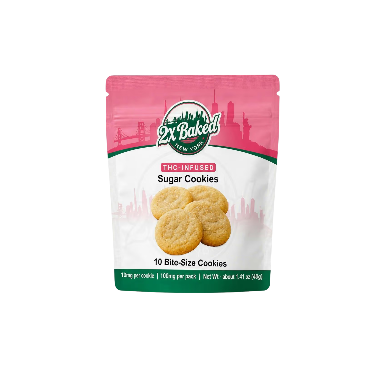 2X Baked - Sugar Cookies 10pk - 100mg