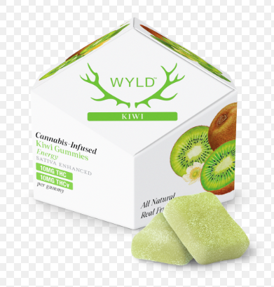Wyld - Gummies - Kiwi (1:1) (THC:THCv) 100mg