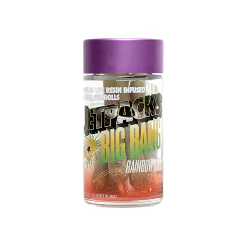 Jetpacks FJ-Mini | Rainbow Belts (H) | Infused Pre-Rolls | 5pk | 2.5g