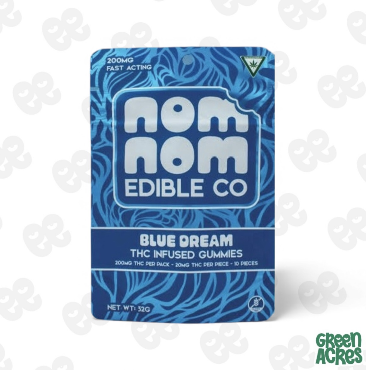 Nom Nom: Blue Dream Gummies 200MG