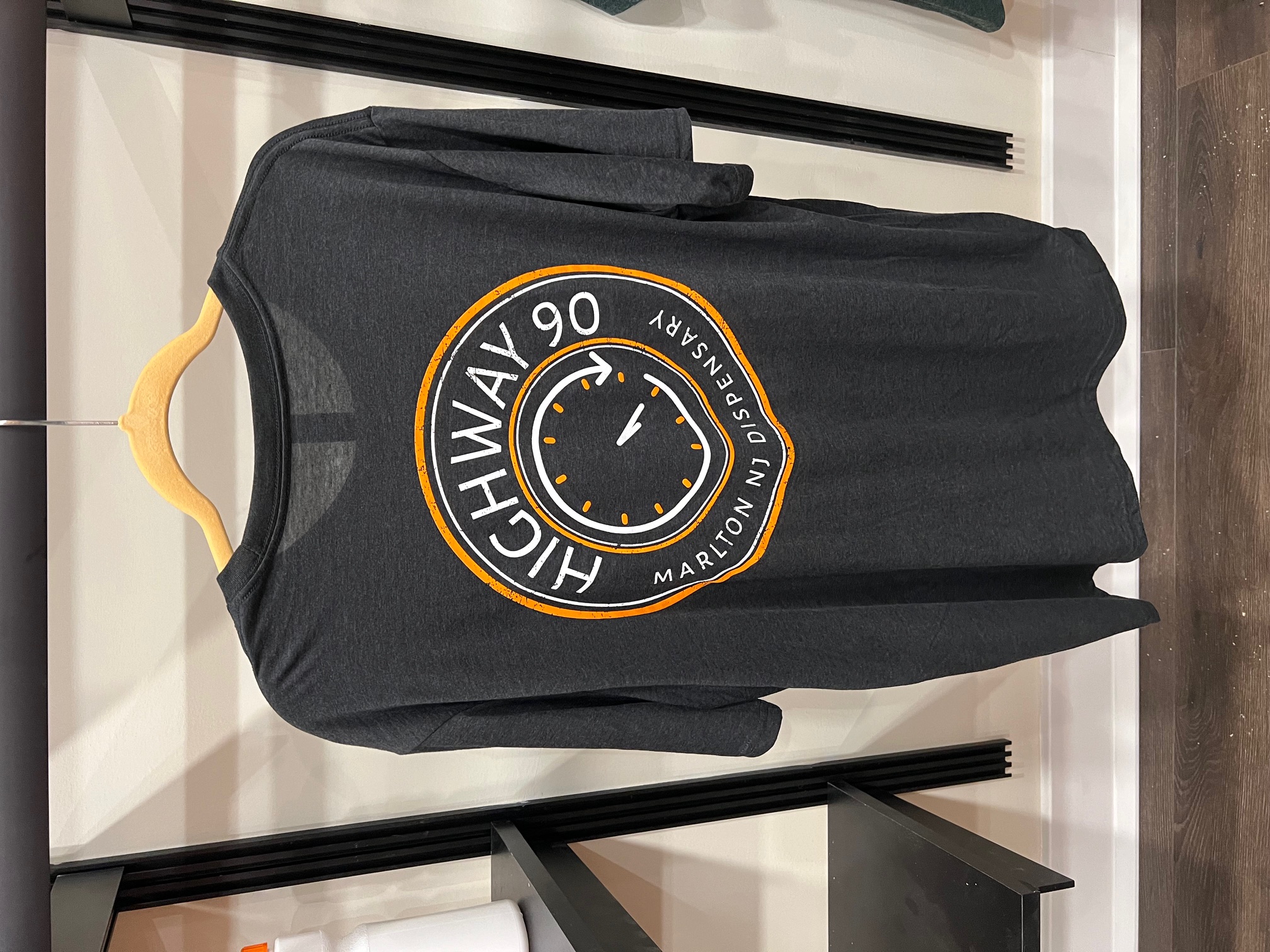 Highway 90 Clock T-shirt BLK