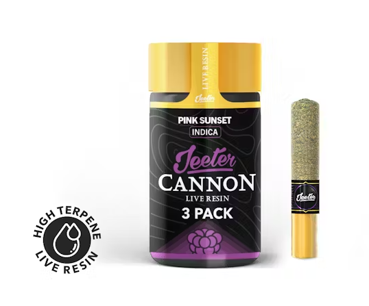 Jeeter Pink Sunset Infused Resin Cannons 0.5G x 3PK Prerolls