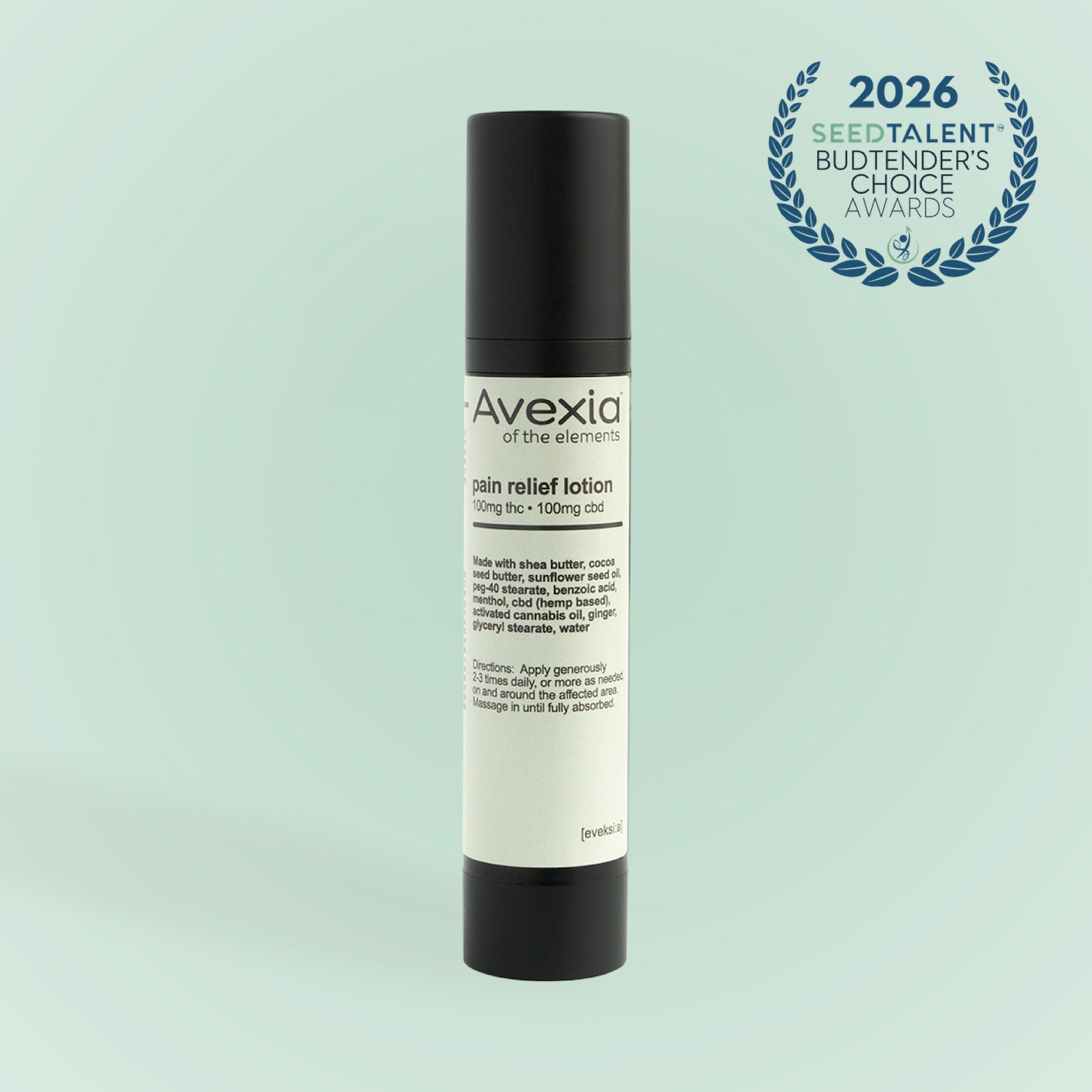 Avexia Pain Relief 1:1 THC:CBD Lotion