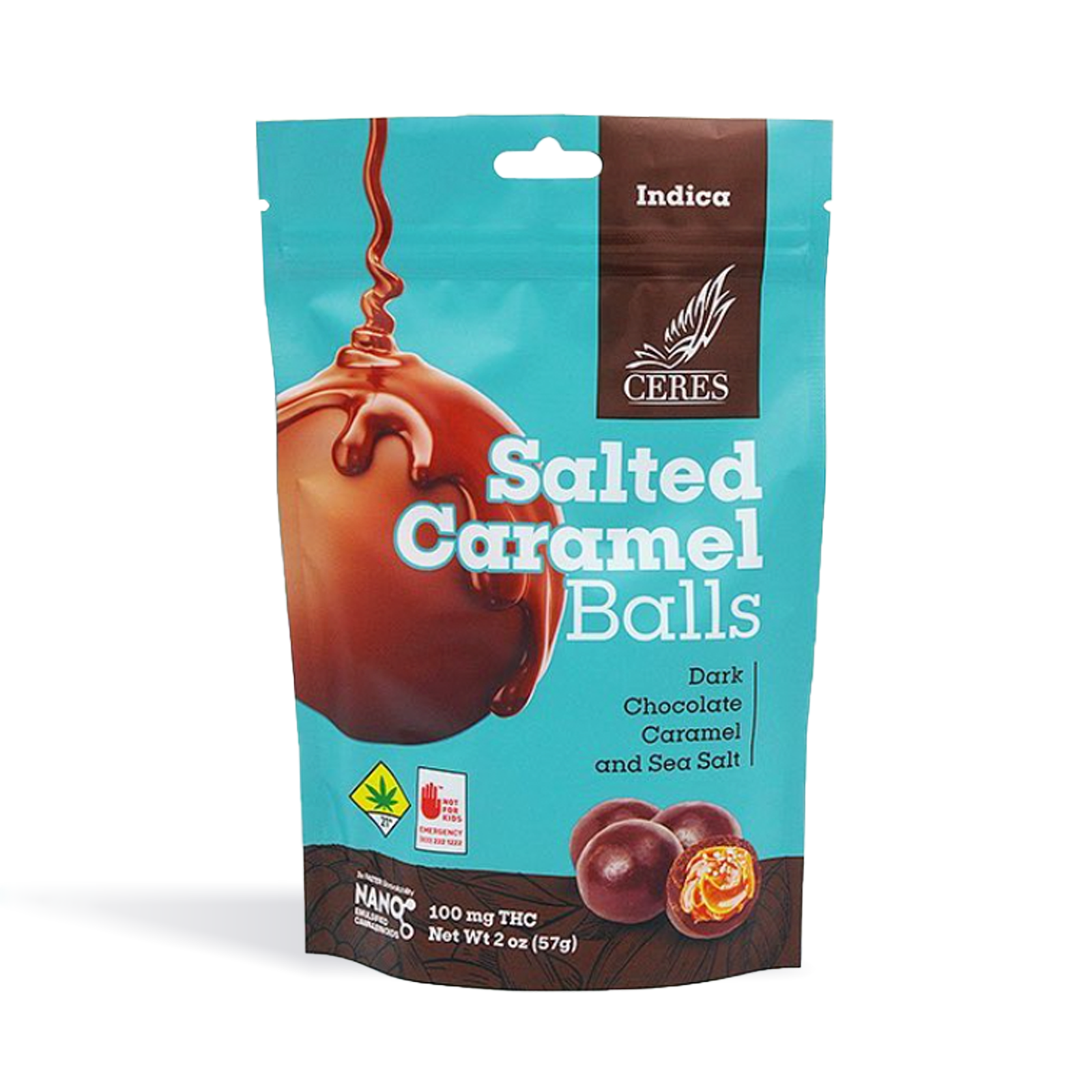 Salted Caramel Balls Indica 10-Pack | 100mg