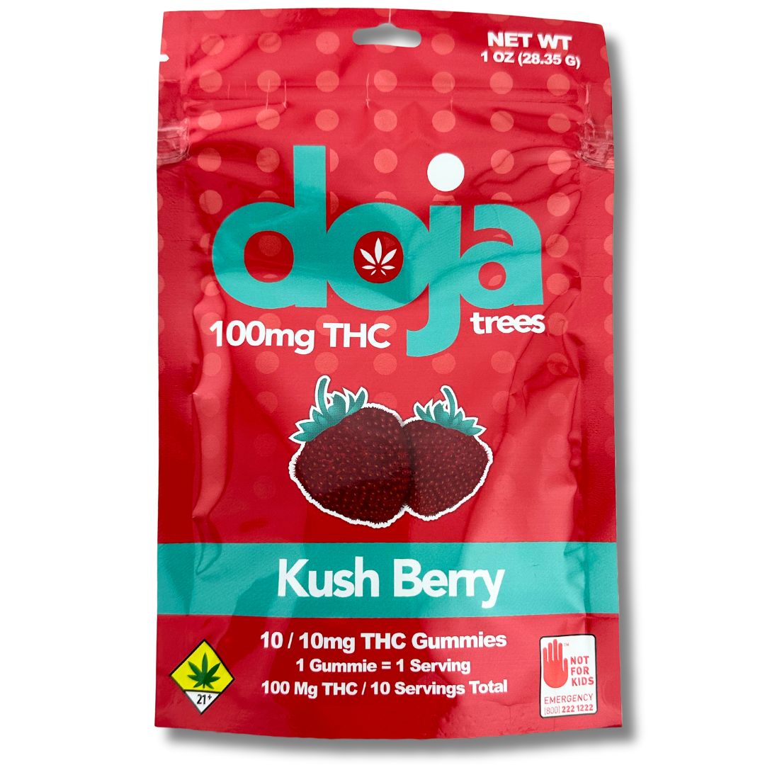 Kush Berry 10x10mg 100mg Gummie (Doja Trees)