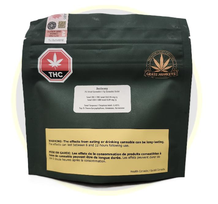 Grass Monkeys Premium Craft Cannabis - Jealousy Dried Flower - SC