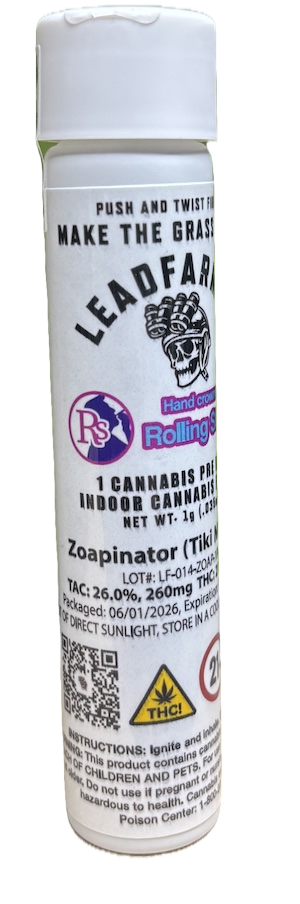 Zoapinator | Hand-Crowned Pre-Roll | 1g
