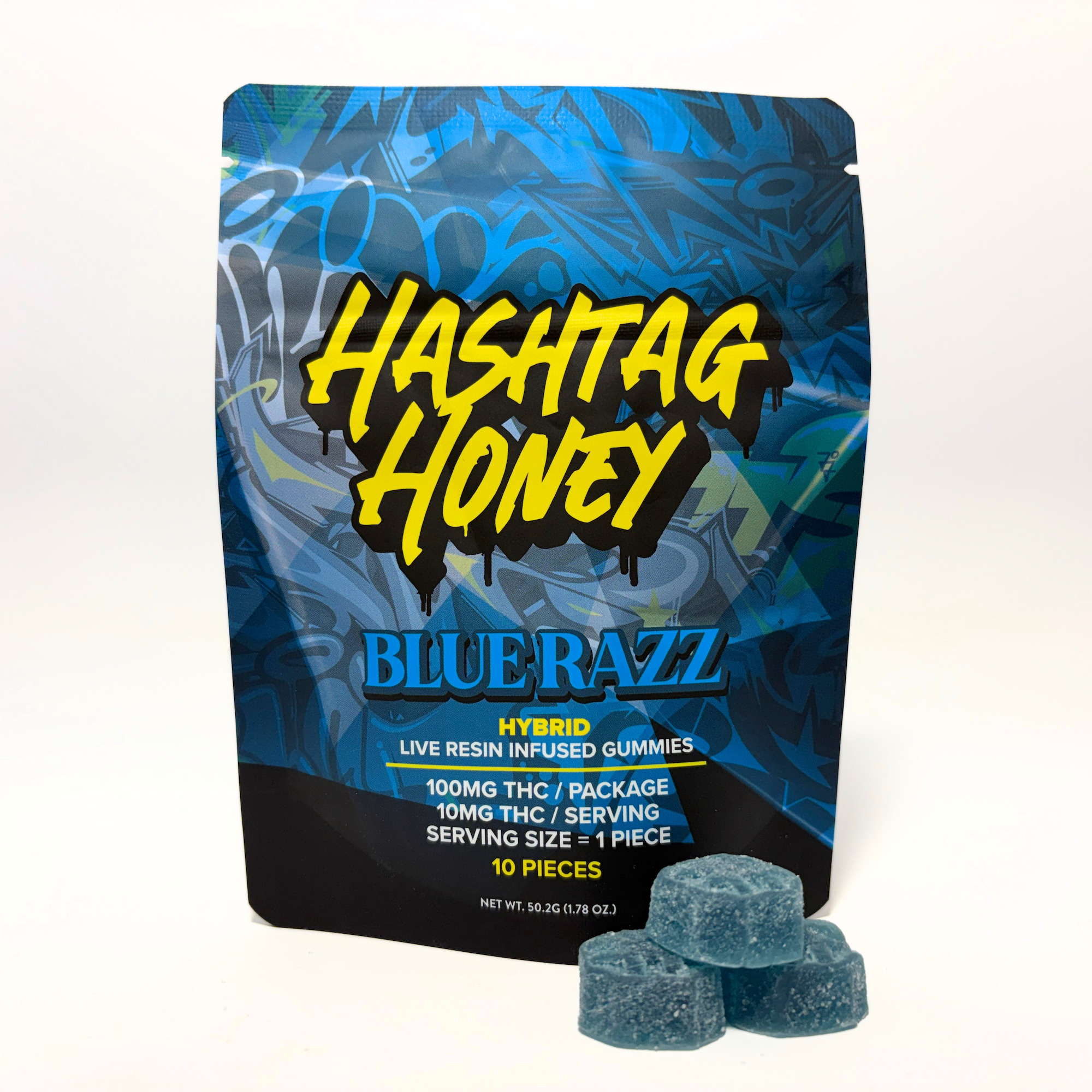 Hashtag Honey - Blue Razz Gummies 10pk - 100mg