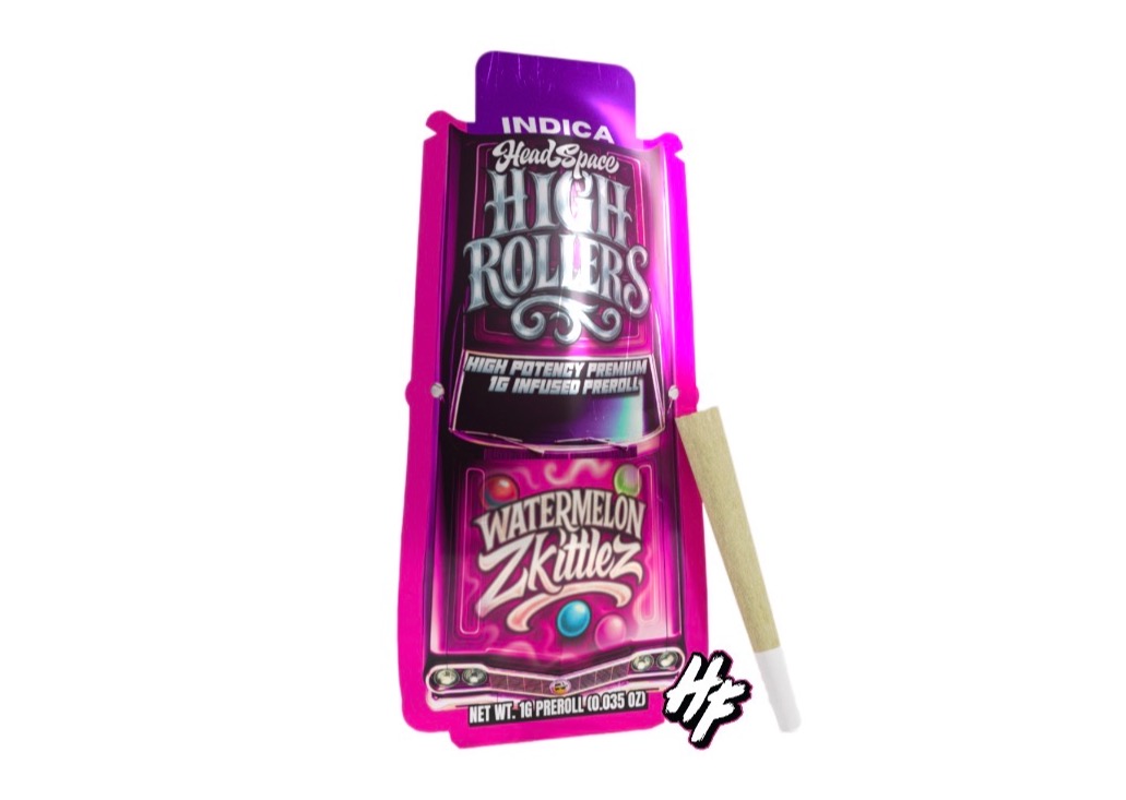 High Roller Watermelon Skittlez Infused Preroll