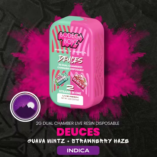 Bodega Boyz - Guava Mintz x Strawberry Haze Disposable Vape - 2g