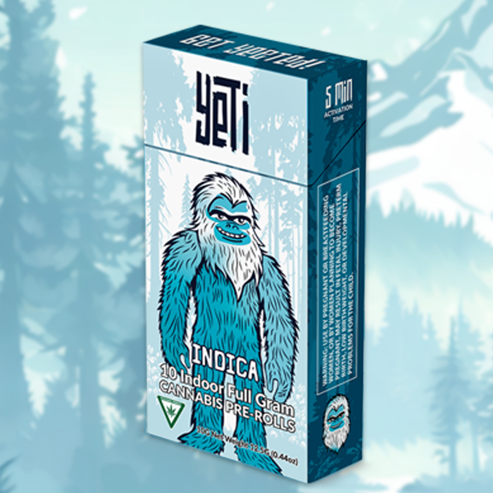 Smoke Yeti | Blue Runtz (Indica) - 10x1g Pre-Rolls