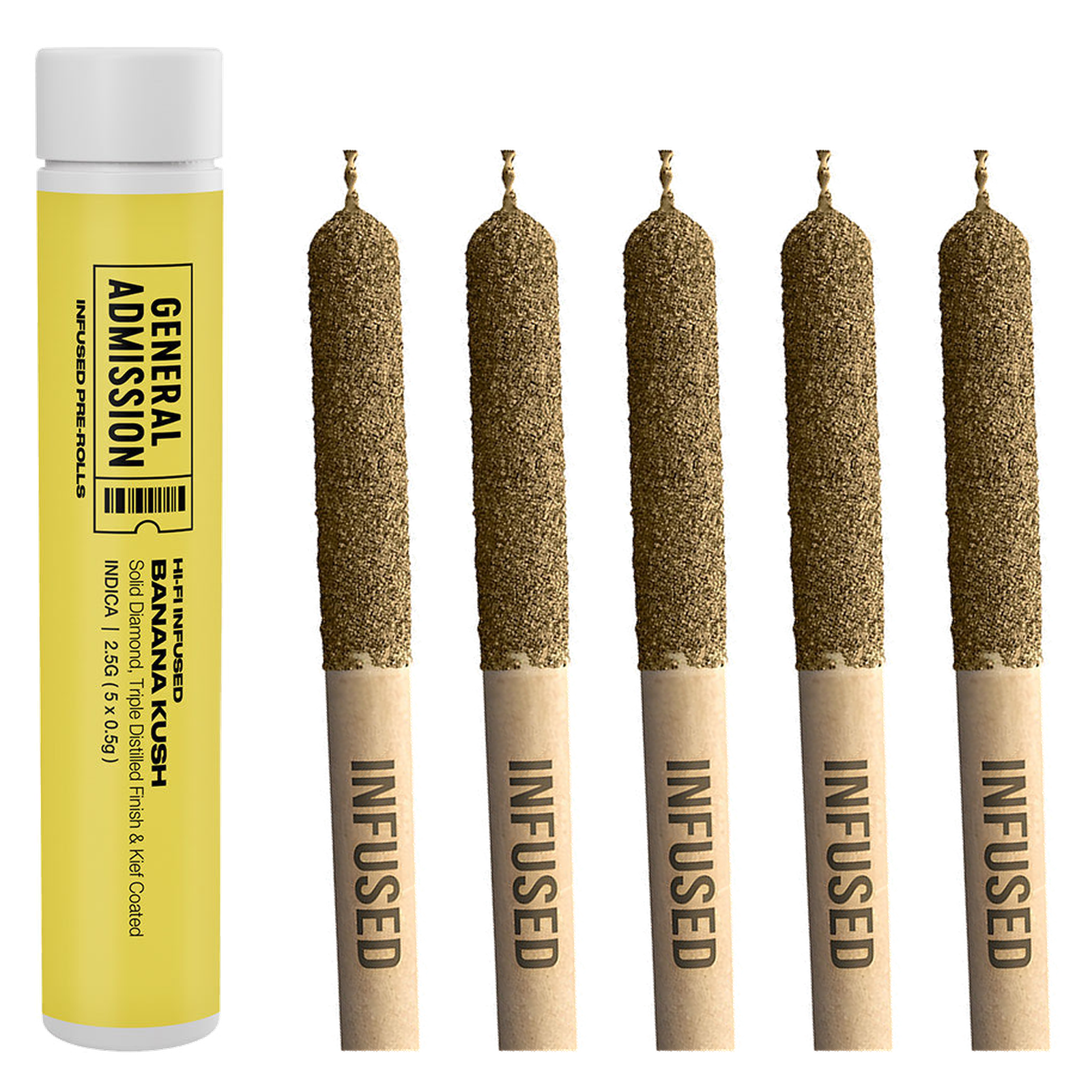 Banana Kush Hi-Fi Infused Pre-Roll | 5x0.5g