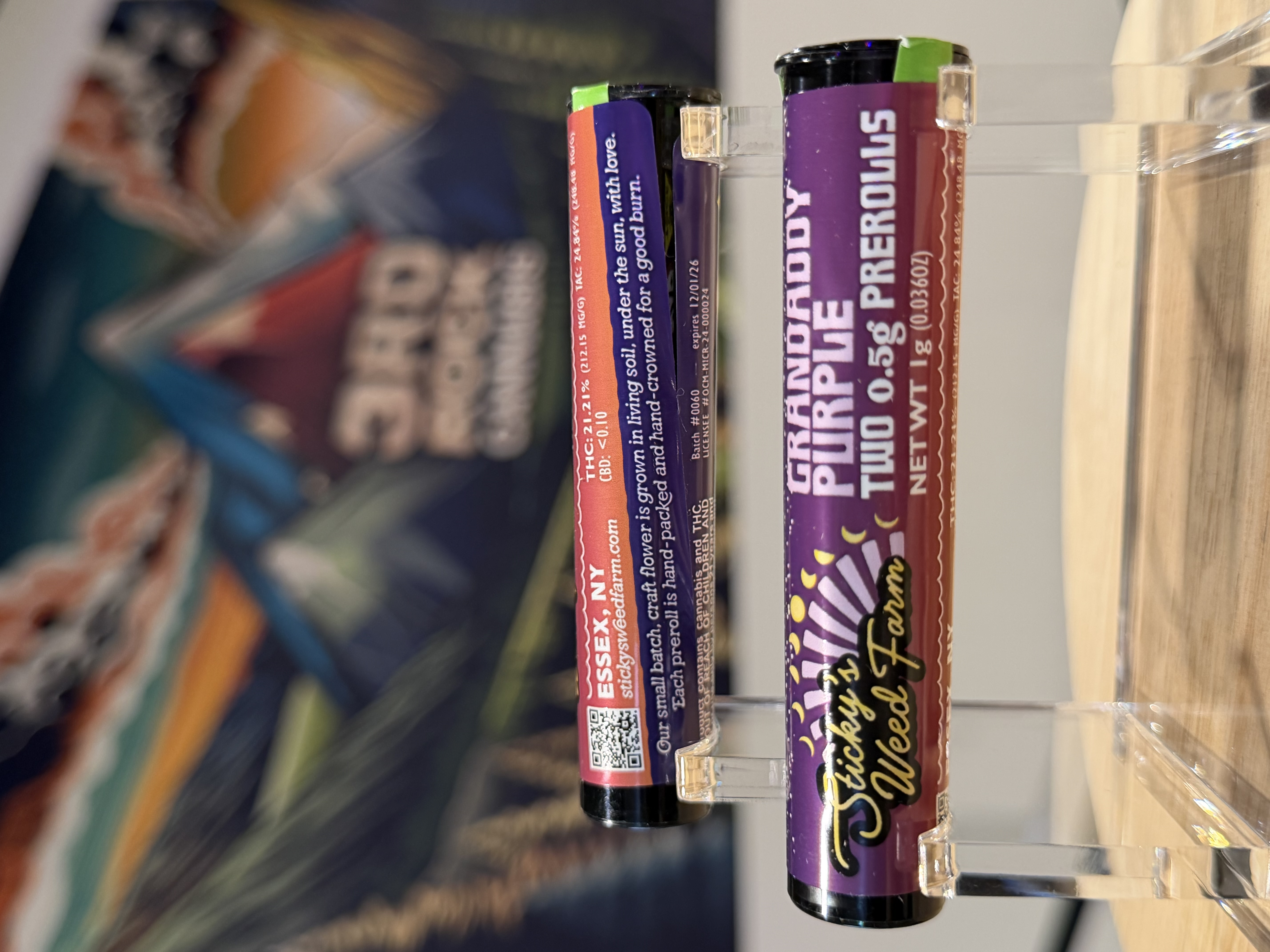 Granddaddy Purple 2 Pack 0.5g Prerolls