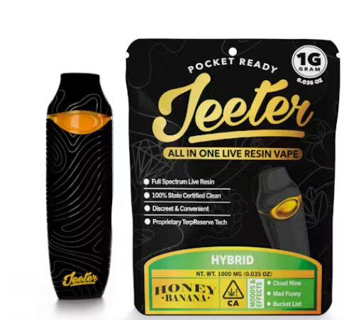 Honey Banana | Live Resin Disposable | 1g | Sativa