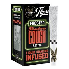 FLYERS FROSTED - INFUSED PREROLL - 5PK - SATIVA - STRAWBERRY COUGH