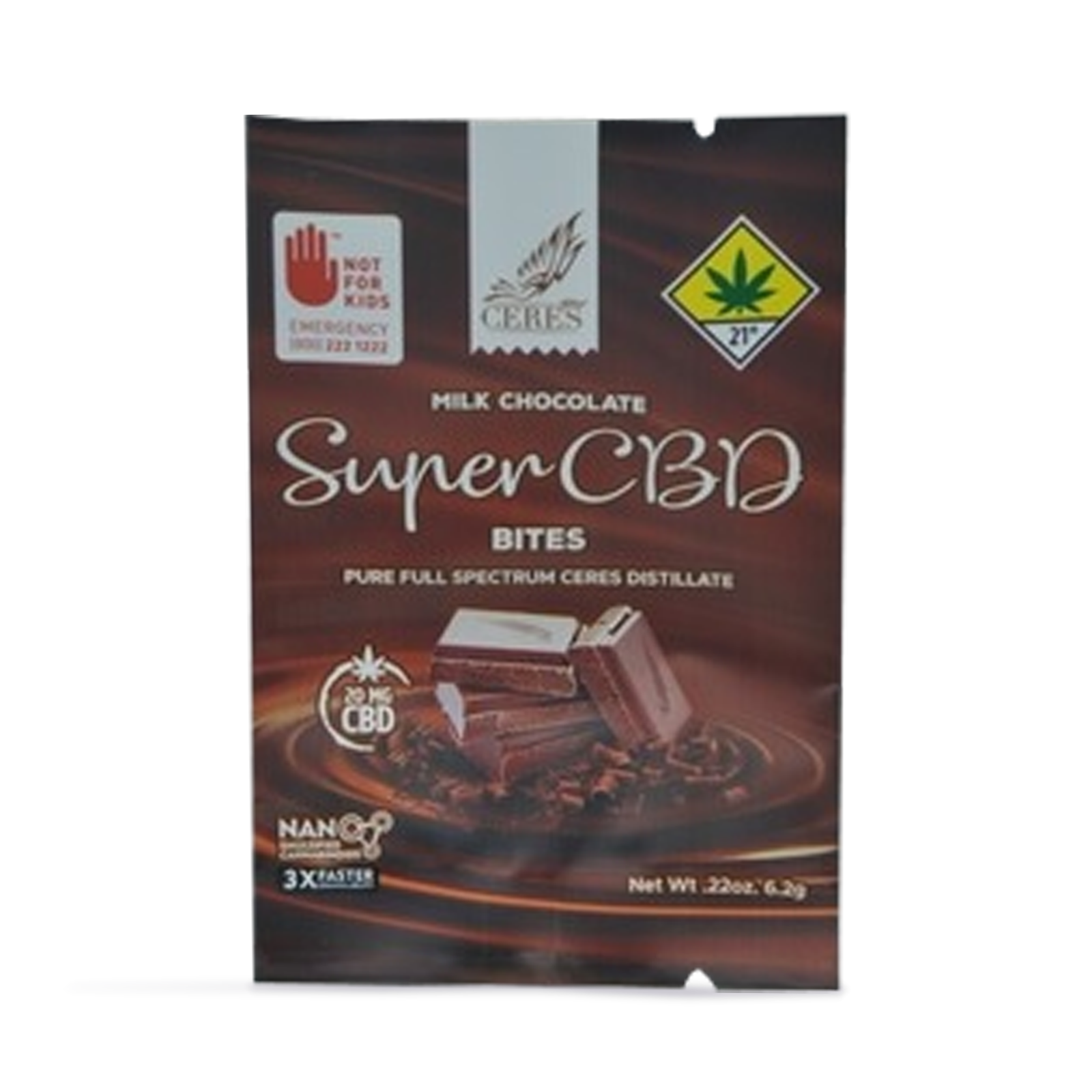 Super CBD Milk Chocolate Bite | 20mg