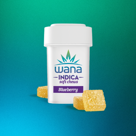 Ⓥ WANA Chews 100mg: Blueberry 10pk