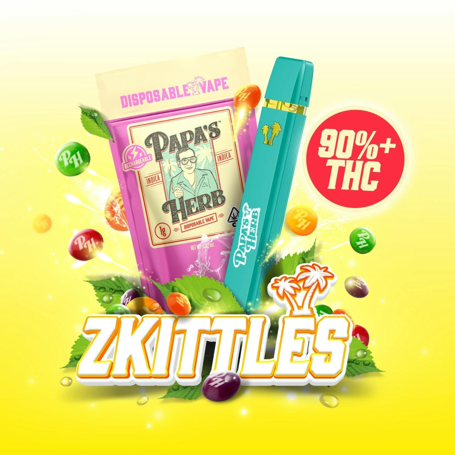 Papa's Herb - Zkittles - Disposable Vape - 1g