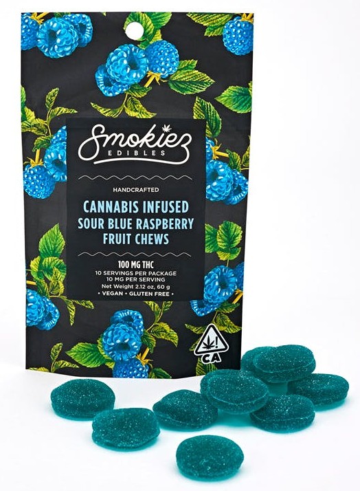 (19184) Sour Blue Raspberry Fruit Chews 10Pk