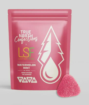 True North x Light Sky Farms - Watermelon Mint 4x50mg Rosin Gummies
