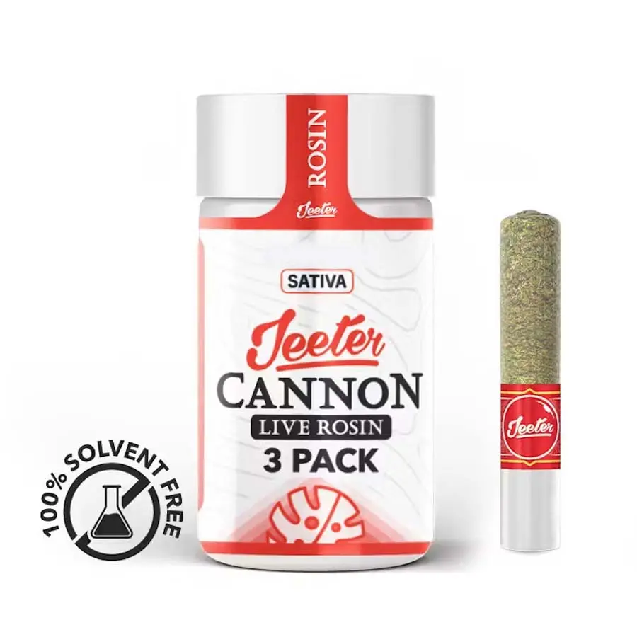 Jeeter Cannon - Hella Jelly (s) - Live Rosin Infused Pre-rolls - 3pk/1.5g