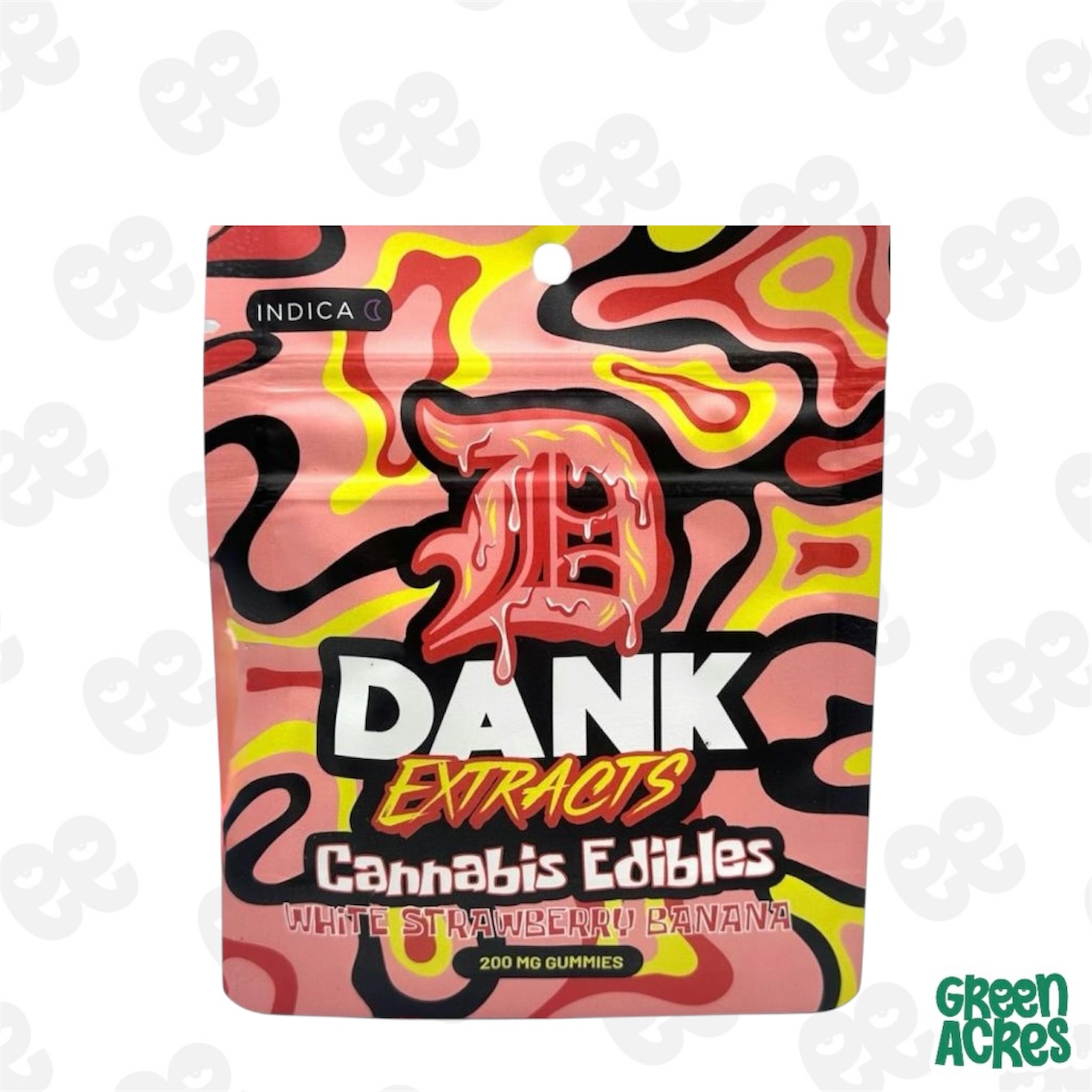 Dank: White Strawberry Banana 200MG Gummies (I)