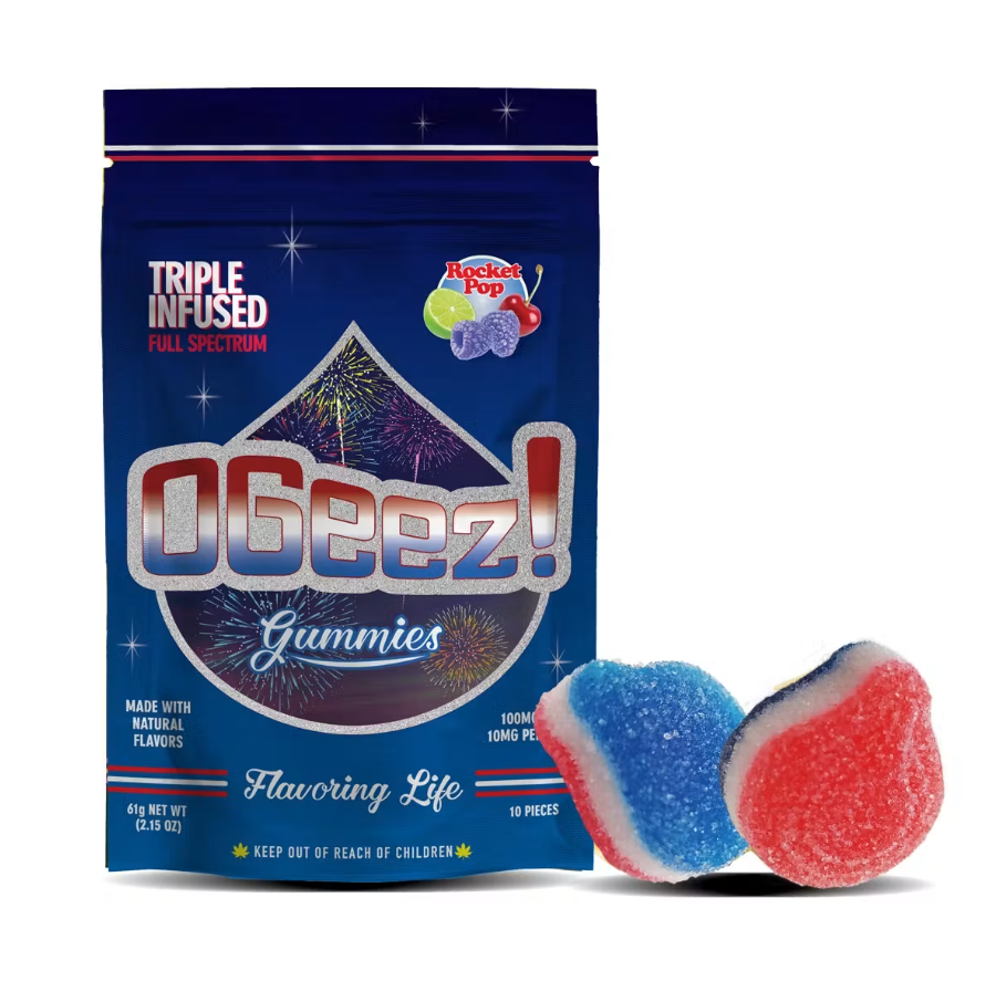 Ogeez! Rocket Pop 10pk 10mg Triple Infused Full Spectrum