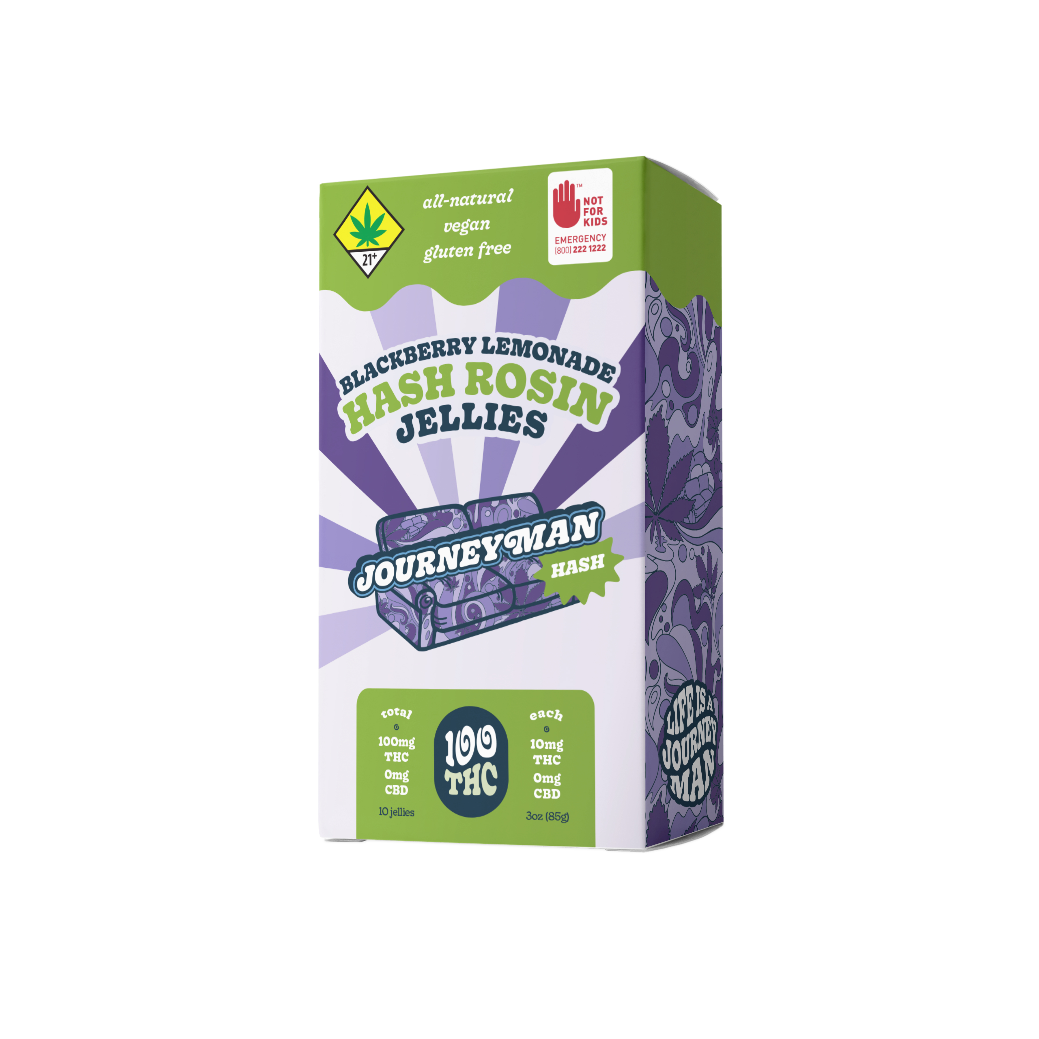 Blackberry Lemonade Hash Rosin Jellies (100mg THC) (DOH)