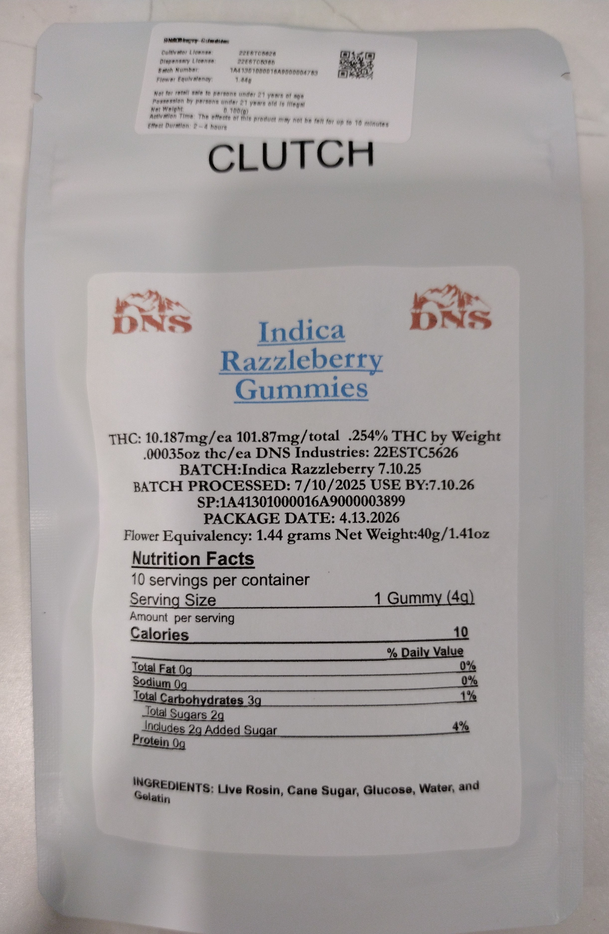 DNS Farms - Indica - 101mg - Razzleberry Gummies