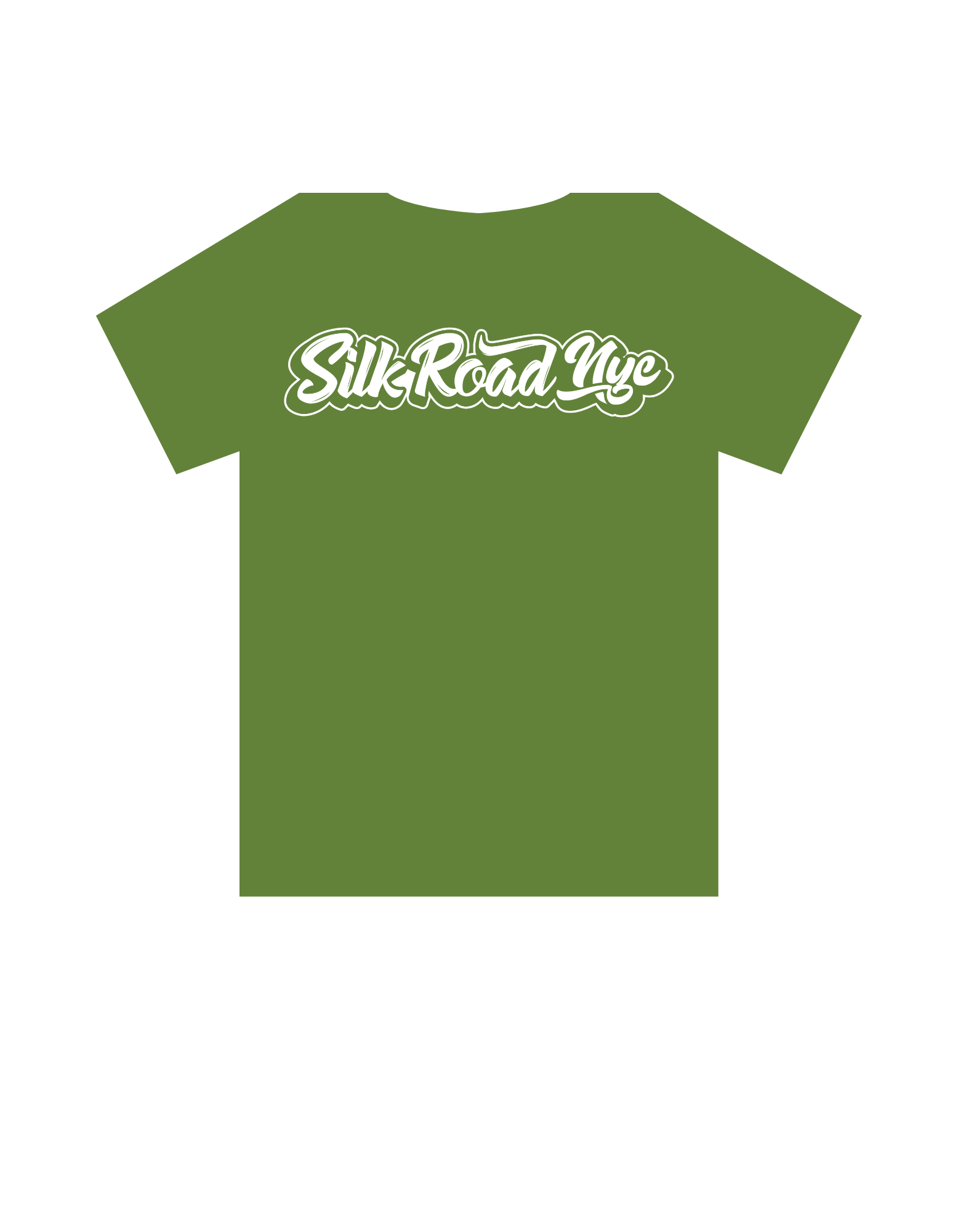 Nyc Centered White Logo Green L