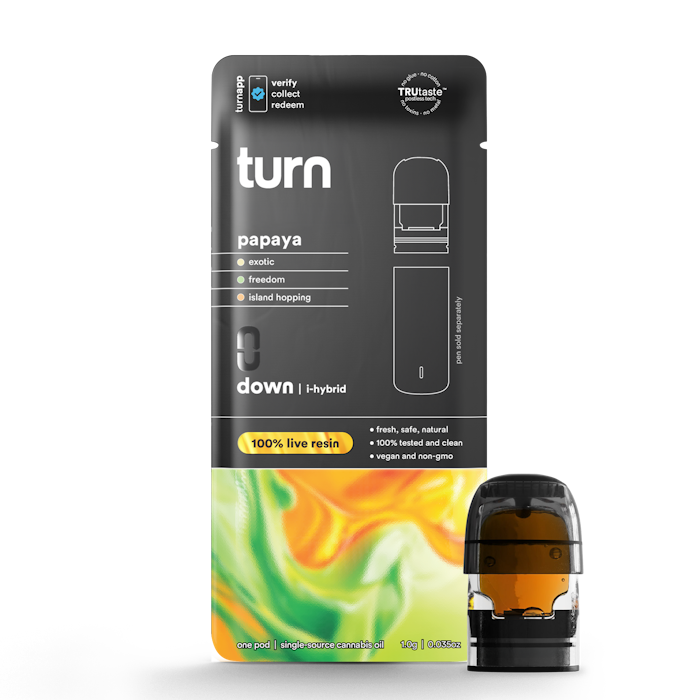 Turn | Down | Live Resin | Pod | Papaya | 1g